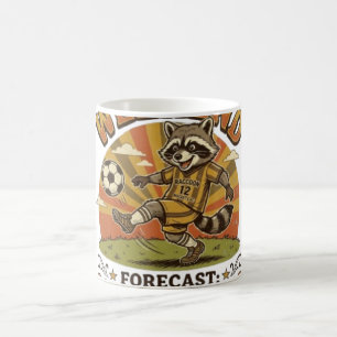 Weekend Forecast Soccer And Naps Funny Raccoon Coffee Mug
