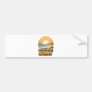 Weekend Forecast Sunny Bumper Sticker