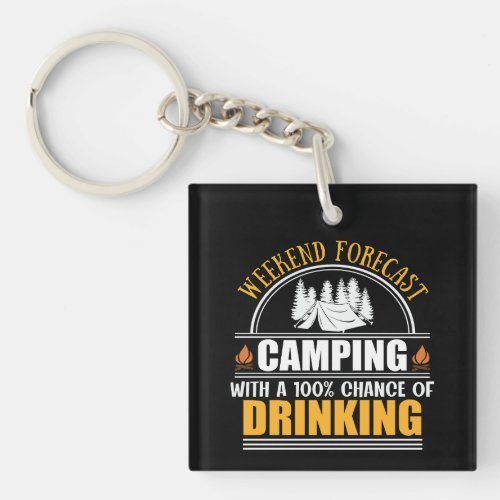 Weekend forecast with a chance of drinking keychain