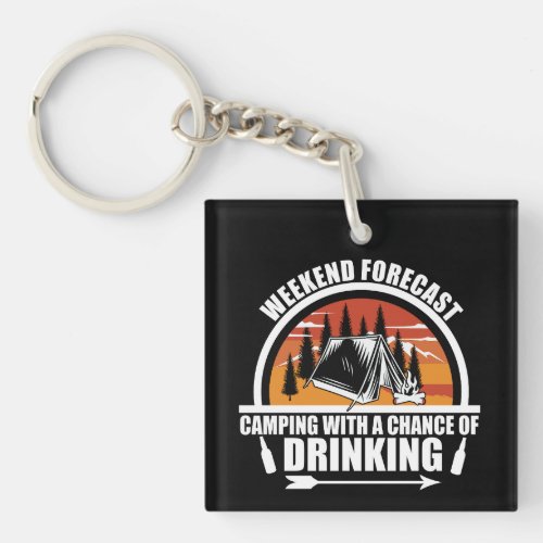 Weekend forecast with a chance of drinking keychain