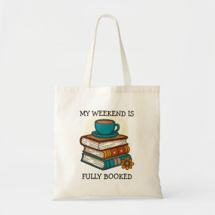 Weekend Fully Booked Book Lovers Tote Bag