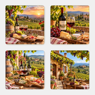 Weekend Getaway Wine & Celebration Coaster Set