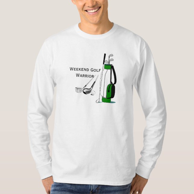 Weekend Golf Warrior Design T-Shirt (Front)