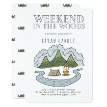 Weekend in the Woods | Bachelor Party Invitation