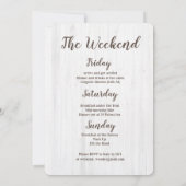 Weekend in the Woods Bachelorette Invitation (Back)