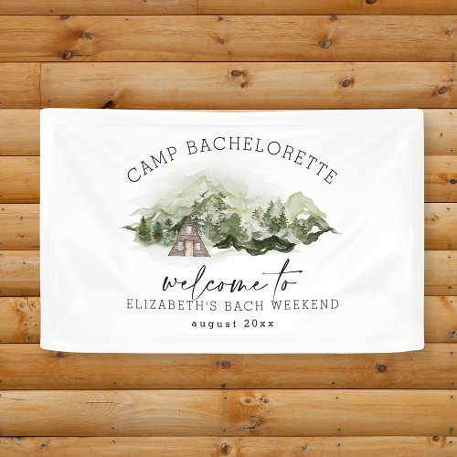 Weekend in the Woods Camping Bachelorette Banner