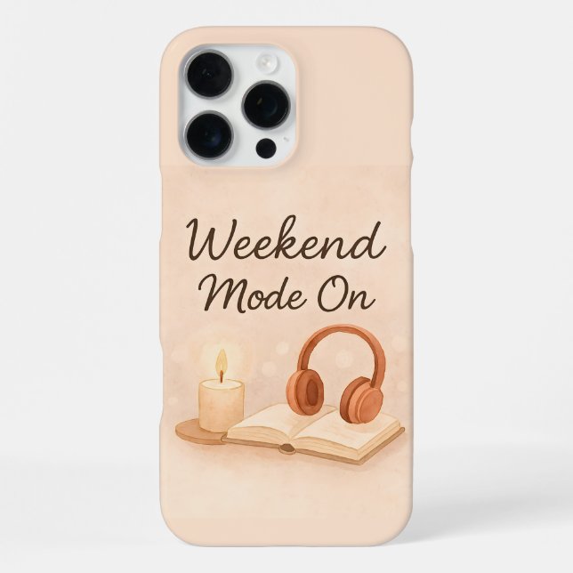 Weekend mode on  iPhone case (Back)