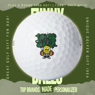 Weekend Money Game Funny Pay Up Sucker Trash Talk Golf Balls