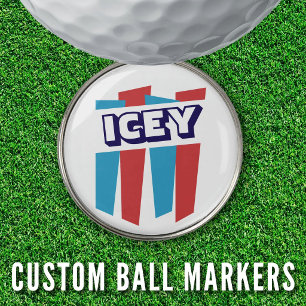 Weekend Money Game Golf Dad Retro Slushy Spoof Ball Marker