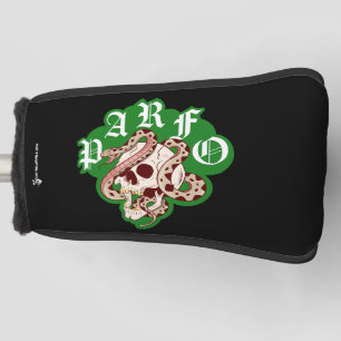 Weekend Money Game Mens Gothic Snake Skull Golf Head Cover