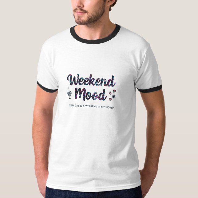 Weekend Mood – Fly Free Ringer Tee (Front)