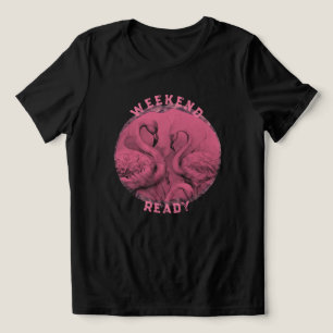 Weekend Pink Graphic T-Shirt Tri-Blend Shirt