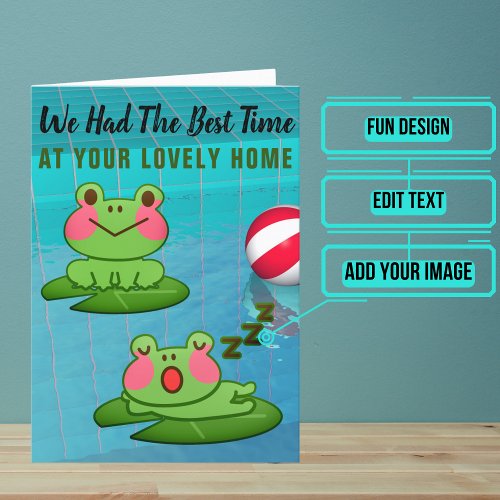 Weekend Stay with Frog Design Thank You Card