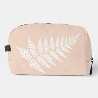 Weekend Travel Soft Peach White Fern Dopp Kit