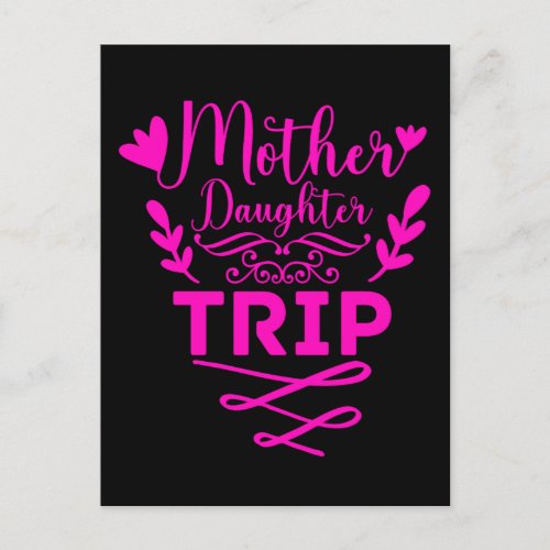 Weekend Trip Mother Daughter Holiday Postcard