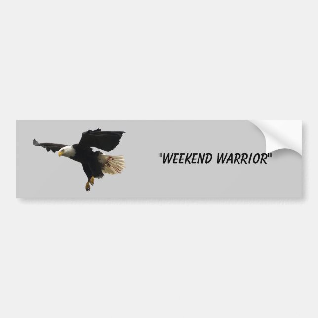 "Weekend Warrior" Bumper Sticker (Front)
