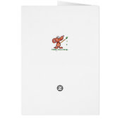 Weekend Warrior Funny Lawn mowing Cartoon Cards (Back)