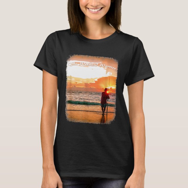 Weekend Warrior Funny Surf Fishing T-Shirt (Front)