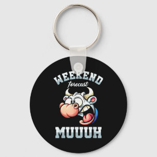 Weekend Week Forecast Friday Vacation Workweek Gif Keychain