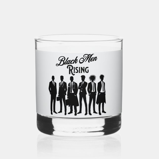 Weekend Whiskey Glass for African American Men (Front)