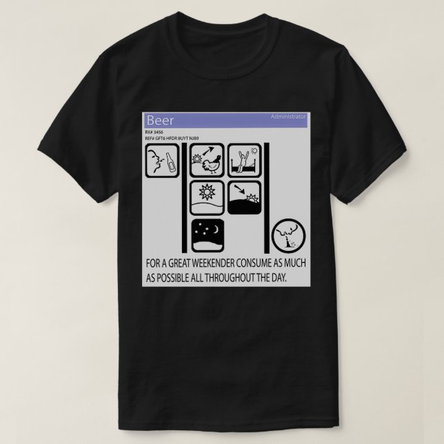 Weekender Pictogram T-Shirt (Design Front)
