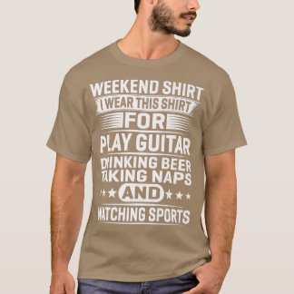 WeekendI Wear ThisFor Play Guitar Drinking Premium T-Shirt