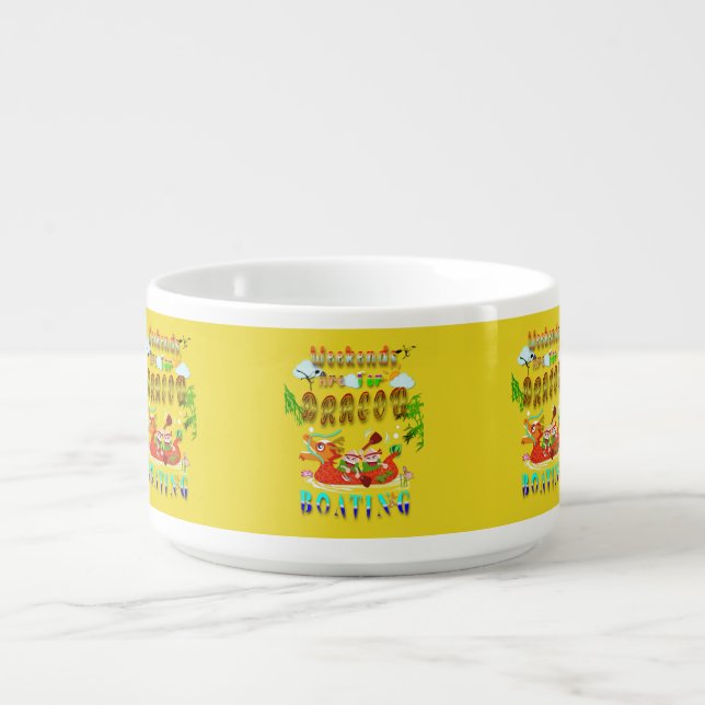 Weekends Are For Dragon Boating Bowl (Center)