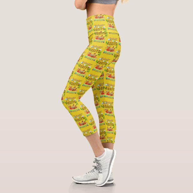 Weekends Are For Dragon Boating Capri Leggings (Left)