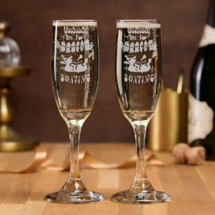 Weekends Are For Dragon Boating Champagne Flute