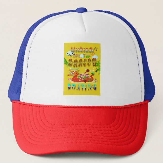 Weekends Are For Dragon Boating Trucker Hat (Front)