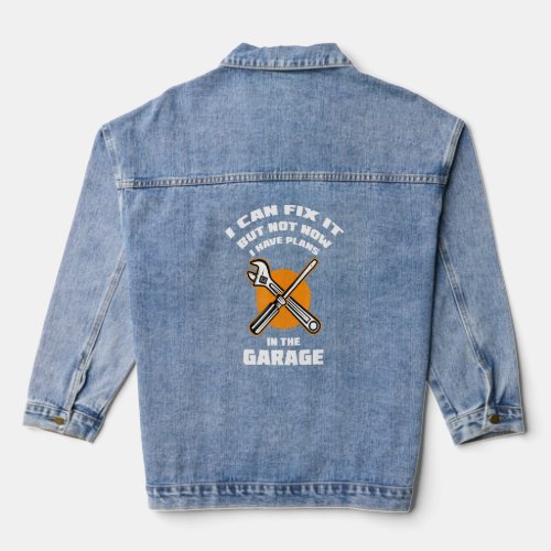 Weekends Are For Hiking Nature Mountains Outdoor H Denim Jacket