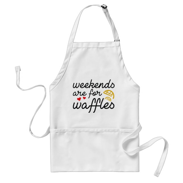 Weekends Are For Waffles Adult Apron (Front)