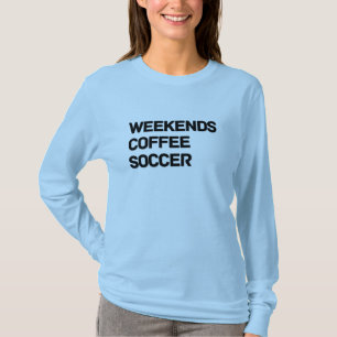 Weekends Coffee & Soccer Comfort Colors T-Shirt