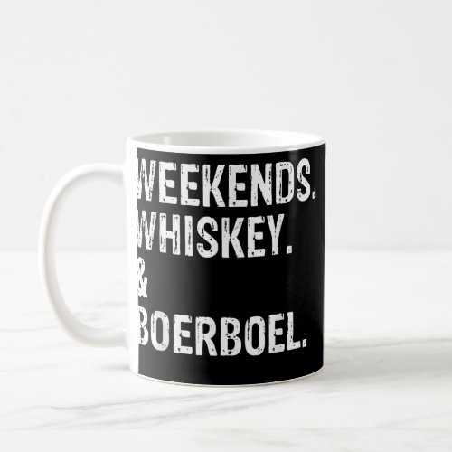 Weekends Whiskey and Boerboel Funny Guard Dog  Coffee Mug