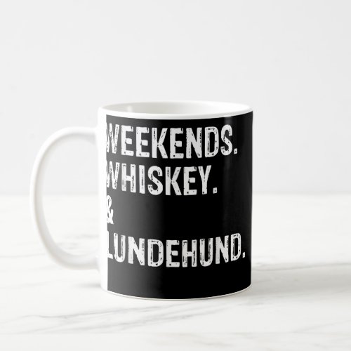 Weekends Whiskey and Lundehund Funny Norwegian Coffee Mug