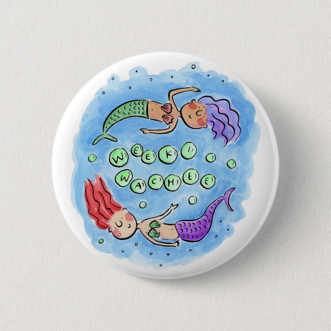 Weeki Wachee  Button (Front)