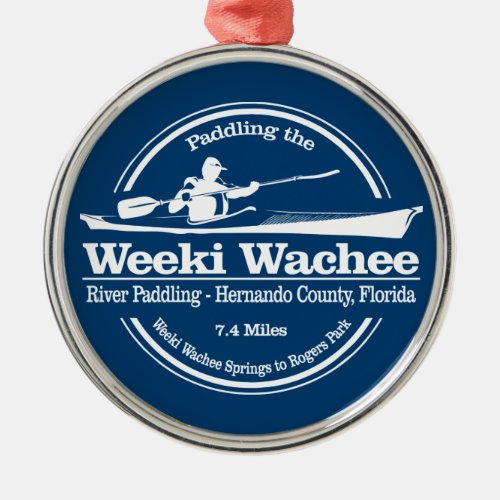Weeki Wachee River SK Metal Ornament