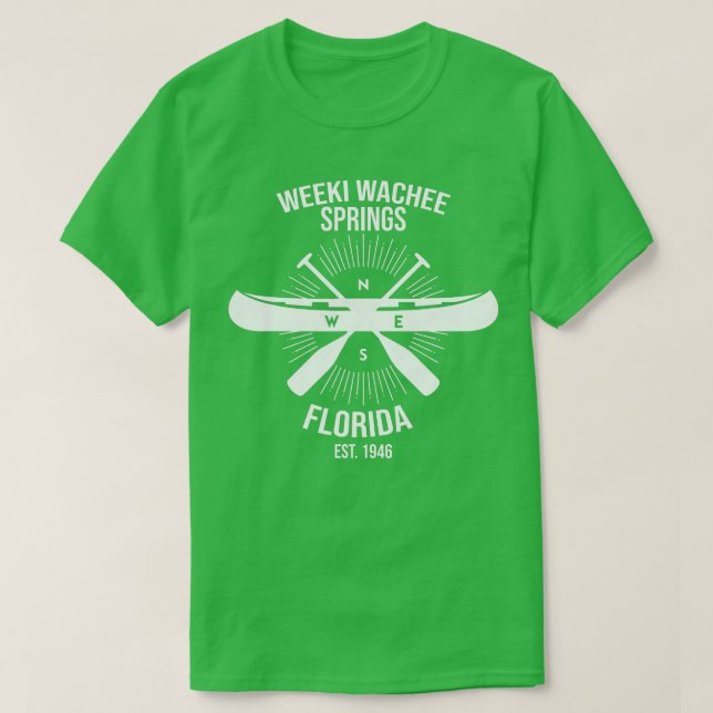Weeki Wachee Springs State Park Florida Canoeing S T-Shirt (Design Front)