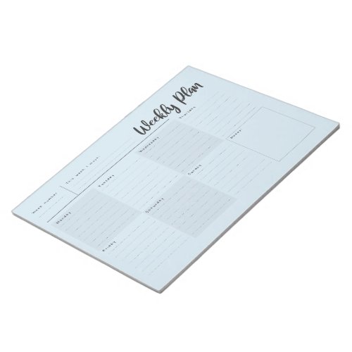 Weekly day by day Organizer Notepad
