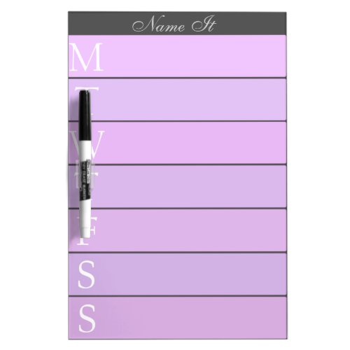 Weekly Day Planner Calendar List to Do Dry_Erase Board