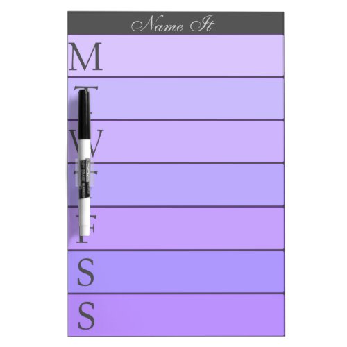 Weekly Day Planner Calendar List to Do Dry_Erase Board