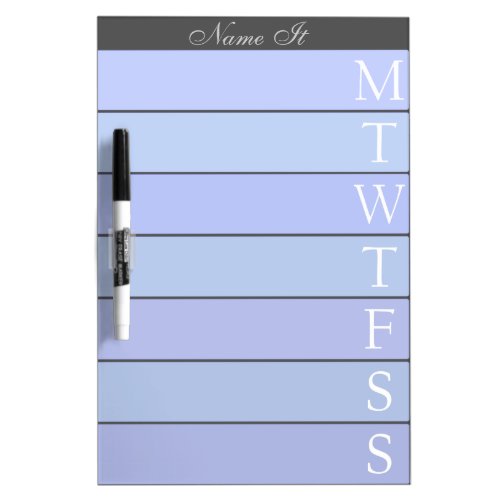 Weekly Day Planner Calendar List to Do Dry_Erase Board