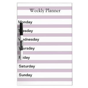 Weekly Day Planner List Dry-Erase Board