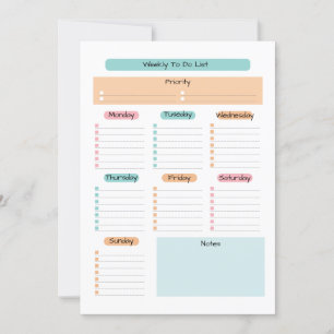 Weekly Digital Planner For Digital Download Only Invitation