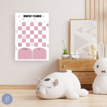 Weekly Dry Erase Board & To Do List Pink 