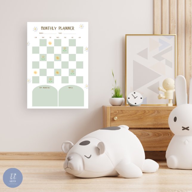 Weekly Dry Erase Board & To Do List Sage Green (Weekly Dry Erase Boards Kids Sage Green)