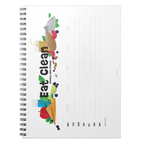 Weekly Food Planner Notebook