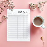 Weekly habit tracker notepad<br><div class="desc">Organise your day with this weekly habit tracker notepad.</div>