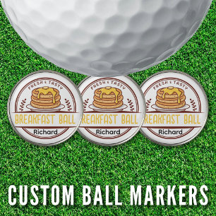 Weekly League Golf Dad Funny Breakfast Ball Name Marker