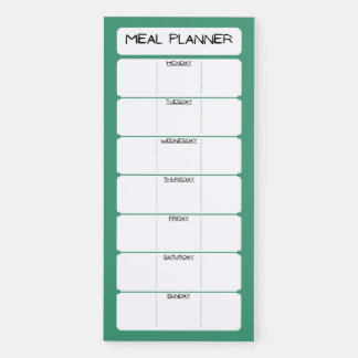 Weekly Meal Planner - Magnetic Notepad